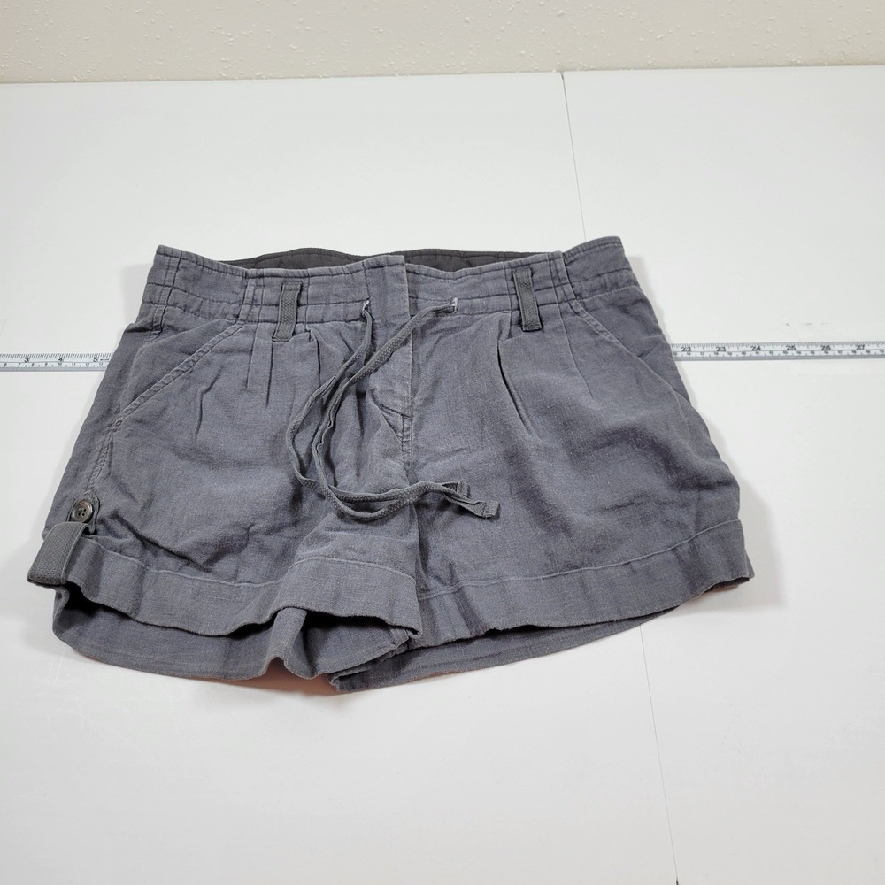 J Crew Women's Shorts Linen Rayon Blend Size 00 Gray